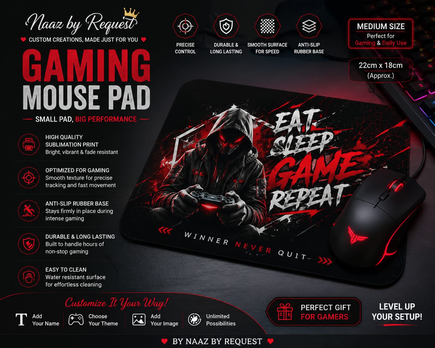 Premium Custom Mouse Pads