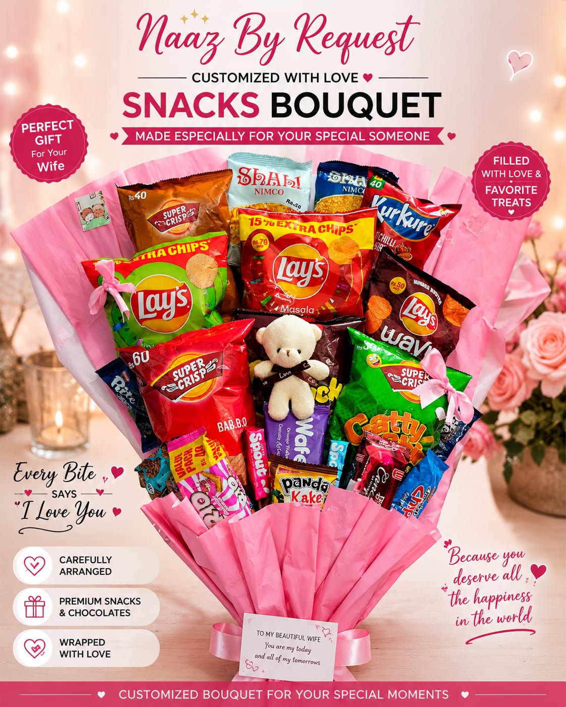 Personalized Bouquets & Basket  | Naaz by Request